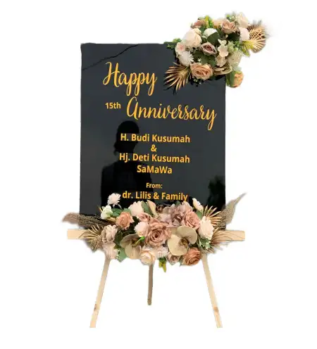 Papan Bunga Akrilik Pegagan